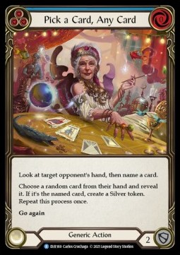 Pick a Card, Any Card (Blue) (Regular) - Everfest - First
