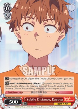 Subtle Distance, Kazuya - Rent-A-Girlfriend