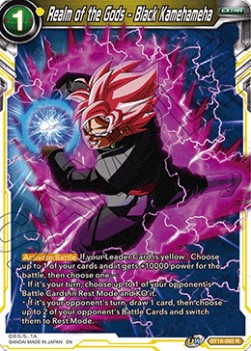 Realm of the Gods - Black Kamehameha (V.1 - Rare) - Realm of the Gods