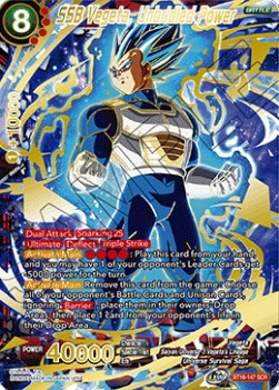 SSB Vegeta, Unbridled Power (V.1 - Secret Rare) - Realm of the Gods