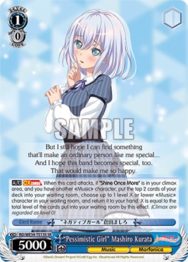 "Pessimistic Girl" Mashiro Kurata (V.2 - Super Rare) - Morfonica×RAISE A SUILEN