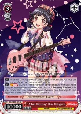 "Astral Harmony" Rimi Ushigome (V.1 - Double Rare) - Poppin’Party×Roselia