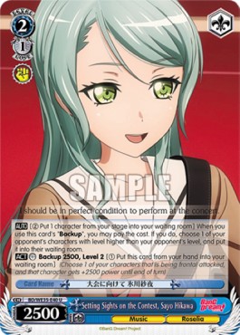 Setting Sights on the Contest, Sayo Hikawa - Poppin’Party×Roselia