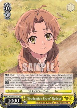 "Graduation Exam" Rudeus (V.1 - Trial Deck) - Mushoku Tensei: Jobless Reincarnation