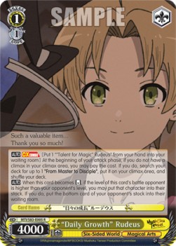 "Daily Growth" Rudeus (V.1 - Rare) - Mushoku Tensei: Jobless Reincarnation
