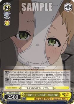 "Just a Child" Rudeus - Mushoku Tensei: Jobless Reincarnation