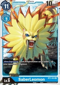 SaberLeomon (BT1-043) - Release Special Booster v1.0