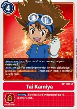 Tai Kamiya (BT1-085) - Release Special Booster v1.0