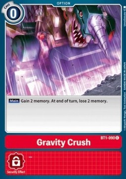 Gravity Crush (BT1-090) - Release Special Booster v1.0