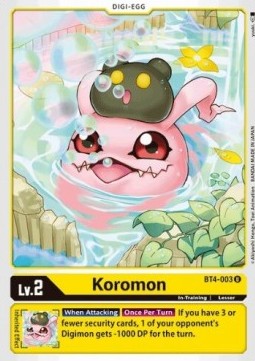 Koromon (BT4-003) - Great Legend