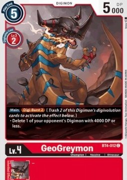 GeoGreymon (BT4-012) - Great Legend