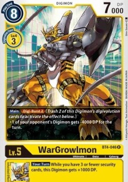 WarGrowlmon (BT4-046) - Great Legend