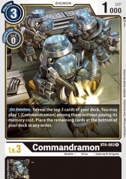 Commandramon (BT4-063) - Great Legend