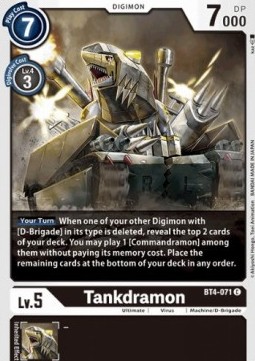 Tankdramon (BT4-071) - Great Legend