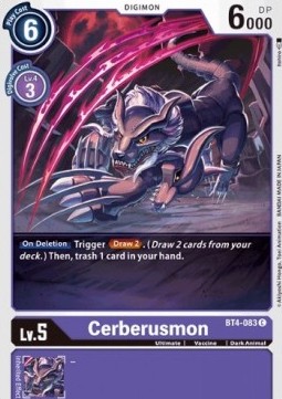 Cerberusmon (BT4-083) - Great Legend