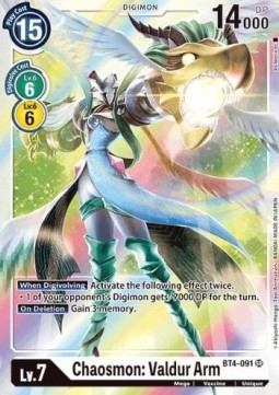 Chaosmon: Valdur Arm (BT4-091) - Great Legend