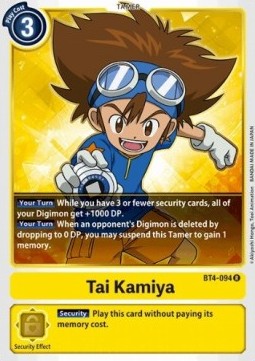 Tai Kamiya (BT4-094) - Great Legend