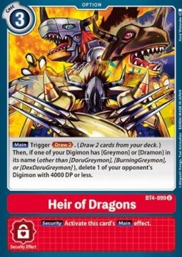 Heir of Dragons (BT4-099) - Great Legend