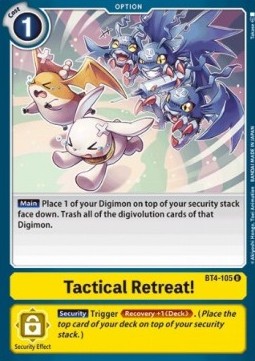 Tactical Retreat! (BT4-105) - Great Legend