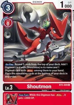 Shoutmon (BT5-009) - Battle Of Omni
