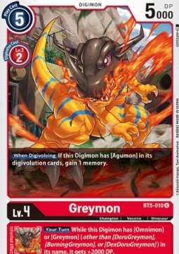 Greymon (BT5-010) - Battle Of Omni