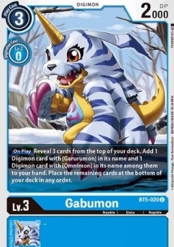 Gabumon (BT5-020) - Battle Of Omni