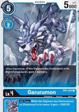 Garurumon (BT5-024) - Battle Of Omni
