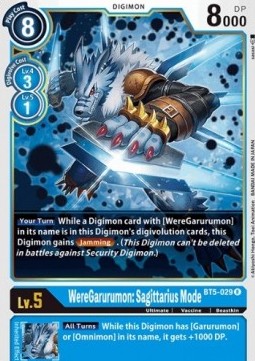 WereGarurumon: Sagittarius Mode (BT5-029) - Battle Of Omni