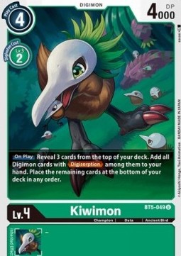 Kiwimon (BT5-049) - Battle Of Omni