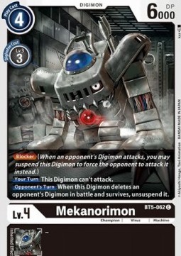 Mekanorimon (BT5-062) - Battle Of Omni