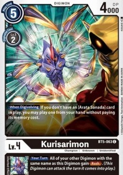 Kurisarimon (BT5-063) - Battle Of Omni