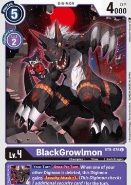 BlackGrowlmon (BT5-076) - Battle Of Omni