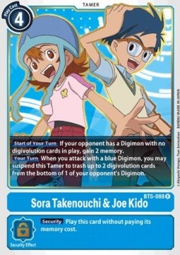Sora Takenouchi & Joe Kido (BT5-088) - Battle Of Omni