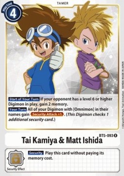 Tai Kamiya & Matt Ishida (BT5-093) - Battle Of Omni