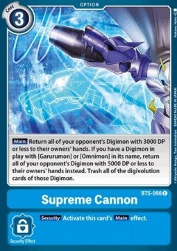 Supreme Cannon (BT5-096) - Battle Of Omni