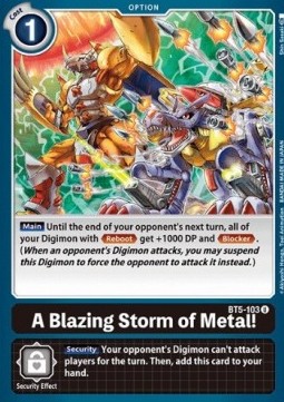 A Blazing Storm of Metal! (BT5-103) - Battle Of Omni
