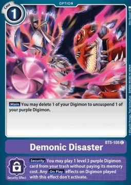 Demonic Disaster (BT5-106) - Battle Of Omni