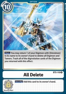 All Delete (BT5-110) - Battle Of Omni