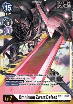 Omnimon Zwart Defeat (BT5-112) (V.1) - Battle Of Omni