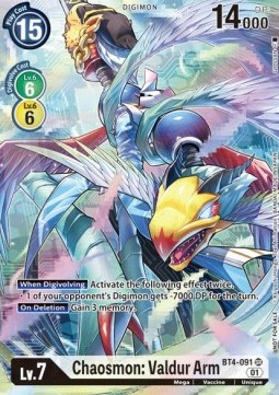 Chaosmon: Valdur Arm (BT4-091) - Promos: Double Diamond