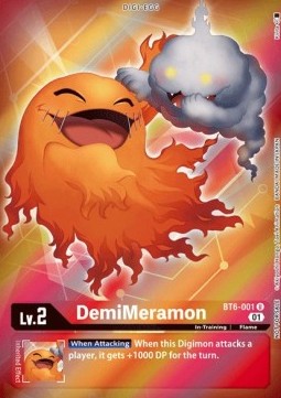 DemiMeramon (BT6-001) (V.2) - Promos: Double Diamond