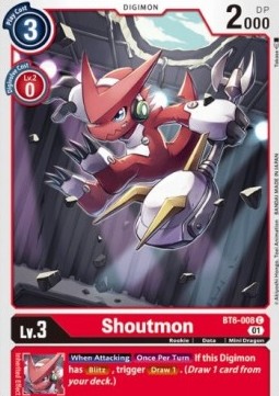 Shoutmon (BT6-008) - Double Diamond