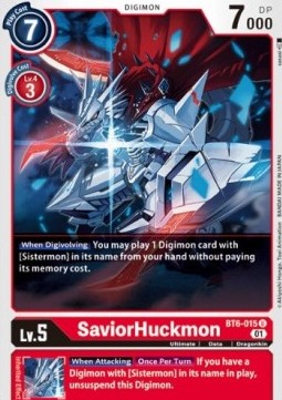 SaviorHuckmon (BT6-015) - Double Diamond