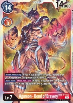 Agumon - Bond of Bravery (BT6-018) (V.1) - Double Diamond