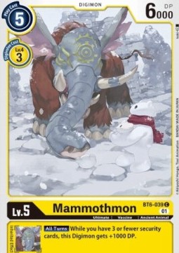 Mammothmon (BT6-039) - Double Diamond
