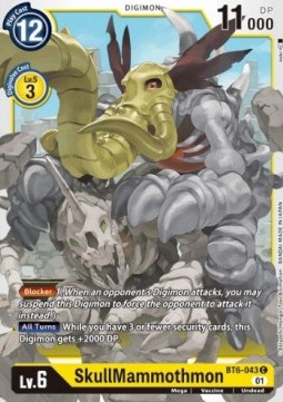 SkullMammothmon (BT6-043) - Double Diamond