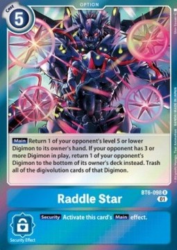 Raddle Star (BT6-098) - Double Diamond