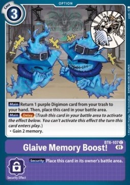 Glaive Memory Boost! (BT6-107) - Double Diamond