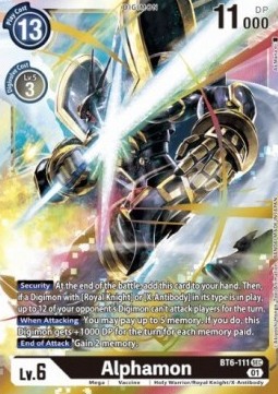 Alphamon (BT6-111) (V.1) - Double Diamond