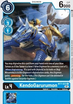 KendoGarurumon (BT7-022) - Next Adventure